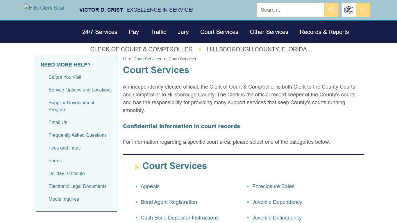 Court Services - Hillsclerk